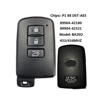 2 шт./лот Вторичный рынок 3 кнопки Toyota Rav4 Smart Key BA2EQ P1 88 Чип DST-AES 433 МГц 89904-42180 89904-42321 Keyless Go