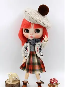 JSB10, красивая кукольная одежда BJD, комплект из двух предметов, пальто с платьем, милые костюмы, короткая кукольная одежда, аксессуары для кукол