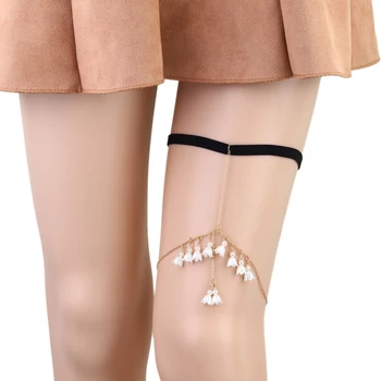 2XPC Женская Цепочка с кисточками в форме цветка, Многослойная цепочка, Женская летняя юбка-бикини, цепочка для ног