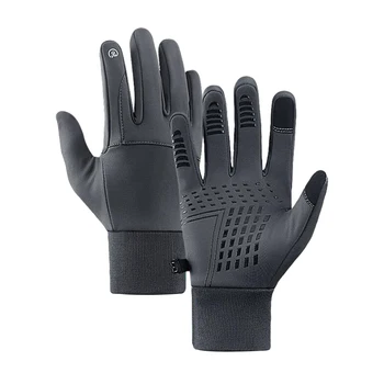 Зимние Мужские перчатки С теплым сенсорным экраном, Спортивная рыбалка, брызгозащищенные Лыжи, Армейский Велоспорт, Сноуборд, нескользящие женские перчатки