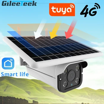 Tuya Samrt Camera A8-plus Камера Солнечной Энергии 4G Беспроводной Режим Точки Доступа Солнечный Монитор IP-Камера Наружная IP67 Водонепроницаемая Солнечная Энергия