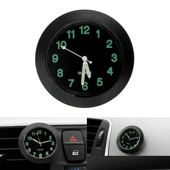 Мини-автомобильные Часы Со Светящимся зажимом для воздухоотвода Интерьер Кварцевых Аналоговых Часов Декор Авто Запасные Части