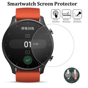 100 шт. Защитная пленка для экрана Garmin Fossil Suunto Ticwatch Casio Samsung Huawei, круглые смарт-часы, защитная пленка из закаленного стекла
