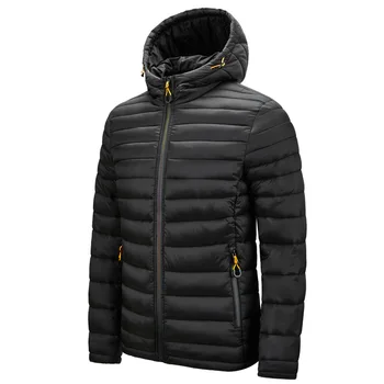 Новая Осенне-зимняя Мужская куртка, Модная ветровка с капюшоном, зимнее пальто, Мужские Большие Размеры M-4XL, сохраняющие тепло, Верхняя Одежда, Hommes Veste