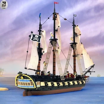 1901 шт. + военно-морской пиратский корабль Fer Maiden каперский фрегат длинная пушка военный корабль собранный строительный блок игрушки для взрослых детей подарок