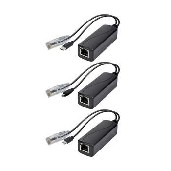 PoE-разветвитель, Гигабитный Micro USB/DC5521, активный PoE-адаптер TYPE-c, Гигабитный PoE-разветвитель, удобный доступ к сетям Poe