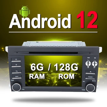 Система Android 12 Автомобильный DVD GPS Навигационная система Авторадио для Porsche: Cayenne (2003-2010)