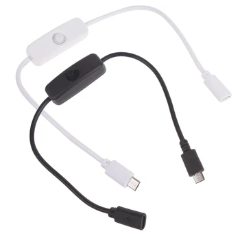 Удлинитель Micro USB с включением/выключением для Raspberry и других устройств с питанием от Micro USB Прямая поставка