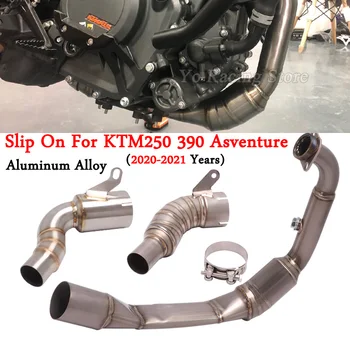 Для KTM250 KTM390 DUKE 250 390 Adventure Мотоцикл Выхлопная Труба Модифицированный Титановый Сплав Передняя Средняя Соединительная Труба Удалить Катализатор