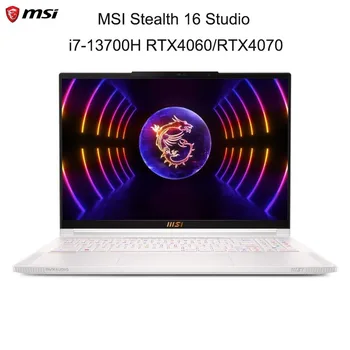 Игровой Ноутбук MSI Stealth 16 Studio, 16-дюймовый Ноутбук с экраном 2,5 K QHD 240 Гц, i7-13700H, DDR5, 16 ГБ, 1 ТБ SSD RTX4060, Игровой Компьютер