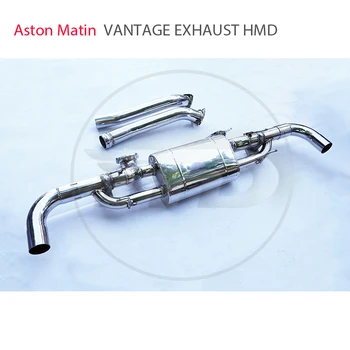 Автоматическая модификация HMD Выхлопная система из нержавеющей стали для Aston Martin Vantage Изготовленный на заказ глушитель коллектора Valvetronic для автомобиля