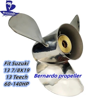 Пропеллер Bernardo 13 7/8X19 Подходит для подвесных лодочных двигателей Suzuki DF60 DT75 DT85 DT140 Из Нержавеющей Стали с 13 Зубьями RH 58200-92J60-000
