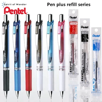 Япония Pentel BLN75 Нейтральная ручка Плюс заправка Гладкая и быстросохнущая 0,5 мм Канцелярские принадлежности для бизнеса Pentel Energel на водной основе