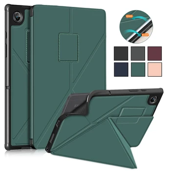 Защитный чехол-книжка для Samsung Galaxy Tab A8 с многоскладной подставкой, магнитный планшет из мягкого ТПУ для Samsung A7 Lite A8 Case