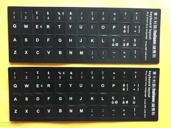 2шт Наклейка на итальянскую клавиатуру Защитная крышка клавиатуры для ноутбуков Наклейки на клавиатуры 11,6 12 13,3 14,0 15,6 17,3