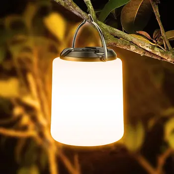 Белый фонарик, теплый свет, Аварийный светильник для кемпинга, Перезаряжаемый светильник для кемпинга/пешего туризма, водонепроницаемый