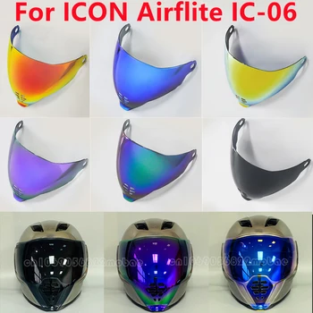 Шлем Schild Voor Icon Airflite IC-06 Шлем Vizier Faceshield для Мотоциклов с Уф-покрытием Capacetes Voorruit Zon Аксессуары Schild