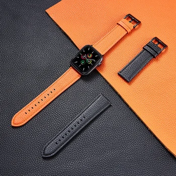 Для Apple Iwatch Кожаный ремешок из натуральной кожи Pebble Ремешок для часов Apple Watch 1/2/3/4
