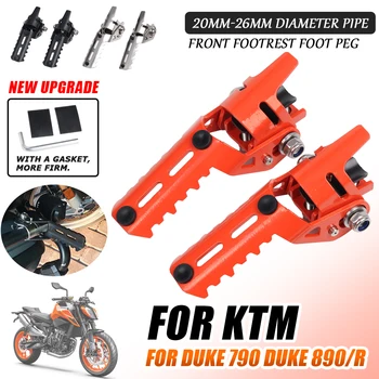 Для KTM DUKE790 DUKE 790 DUKE 890 R DUKE890 2020 2021 2022 2023 Аксессуары Для Мотоциклов Передние Подножки Для Ног Зажимы