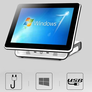 Складной сенсорный экран, кассовый терминал Windows, Универсальная кассовая система, кассовый аппарат для ресторана 15 дюймов