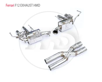 Выпускной коллектор HMD Downpipe для модели Ferrari F12 Автомобильные Аксессуары Глушитель с клапаном Управления Задняя часть