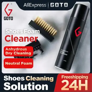 Жидкость для чистки пены GOTO для обуви, Нейтральный очищающий гель для белых кроссовок, грязь и копоть, Многофункциональный Для всех типов тканей