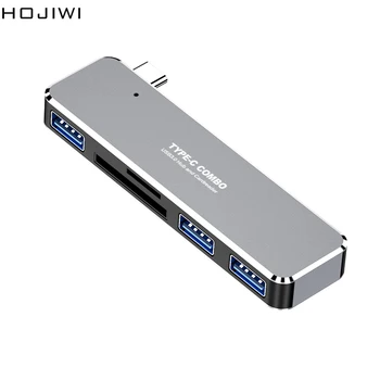 HOJIWI TYPE-C концентратор многофункциональный концентратор USB C к концентратору док-станция для ноутбука USB 3,0 с TF/SD-картой для Ipad pro hub AA20