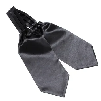 HOOYI 2019, однотонный черный шелковый галстук, повседневные галстуки для взрослых, для мужчин, приятный подарок на свадьбу в Аскоте