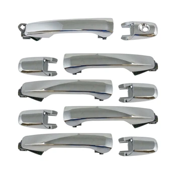 Комплект передних и задних наружных дверных ручек, хромированный для Ford Explorer Edge 2011-2014 BB5Z7822404BA