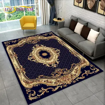 Турецкий Персидский коврик в богемном стиле, Большой, Ковровый коврик для гостиной, спальни, Украшения диванного коврика, Нескользящий коврик для детских игр