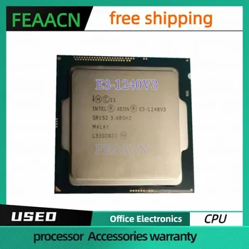Процессор Processador usado Xeon E3 1240V3 3,4 ГГц 8 М 22 нм LGA1150 80 Вт Четырехъядерный Настольный процессор E3 1240V3 processador e3-1240v3