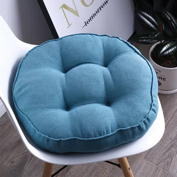Круглые подушки для сидения из жемчужного хлопка, Защитный коврик для офисного кресла, Подушка для ягодиц, Подушка для спинки кресла, Подушка для дивана