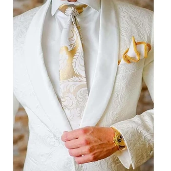 Стильный мужской официальный блейзер: приталенный смокинг жениха в нескольких цветах - идеально подходит для свадеб и особых случаев