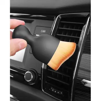 Akzz Инструмент для чистки салона автомобиля, Щетка для очистки выхода воздуха из кондиционера, Автомобильная щетка, щетка для удаления пыли из автомобильных щелей, Артефактная щетка