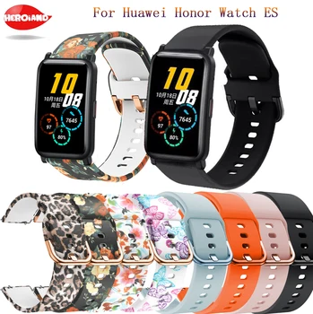Мягкий Силиконовый ремешок для часов 20 мм, Ремешок Для Huawei Honor Watch ES, Оригинальный браслет Для умных Часов Amazfit GTS 2/GTR 42 мм