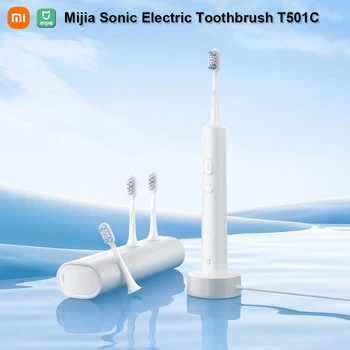 Звуковая Электрическая зубная щетка Mijia T501C IPX8 Водонепроницаемая Портативная Умная Зубная щетка для отбеливания зубов с 3 режимами чистки