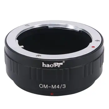 Адаптер для ручного крепления объектива Haoge для объектива Olympus OM Mount к фотоаппарату Olympus и Panasonic Micro Four Thirds MFT M4/3 M43 Mount