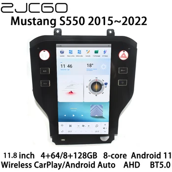 ZJCGO Автомобильный Мультимедийный Плеер Стерео GPS Радио Навигация NAVI 8 CoreAndroid 11 Экран Монитор для Ford Mustang S550 2015 ~ 2022