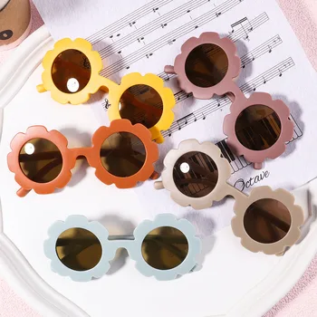 2023 Новые модные Детские Солнцезащитные очки В стиле ретро для Младенцев, Однотонные, устойчивые к ультрафиолетовому излучению Круглые Удобные Очки, Очки для детей