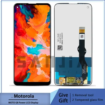Для Motorola moto g8 power lcd xt2041 XT2041-3 XT-2041-1 ЖК-дисплей с цифровым экраном в сборе и заменой квадро