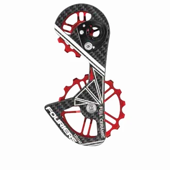 Шкивы заднего переключателя FOURIERS Для Шоссейного Велосипеда 12T-16T Карбоновая клетка с керамическим подшипником jockey wheels Для RD-6800/6870/9000/9070
