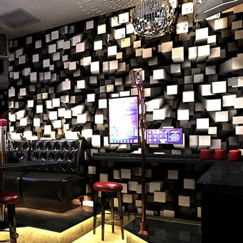 КТВ обои 3D трехмерная индивидуальность мода флэш-бар Отель необычный бальный зал коробка тема комнаты потолочные обои