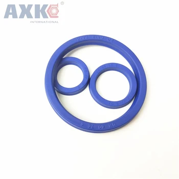 Уплотнительное U-образное кольцо AXK U Cup с одним выступом без уплотнения ID = 22 мм-24 мм Уплотнительное U-образное кольцо поршня и штока гидравлического цилиндра из полиуретана (PU) Резиновое буферное кольцо