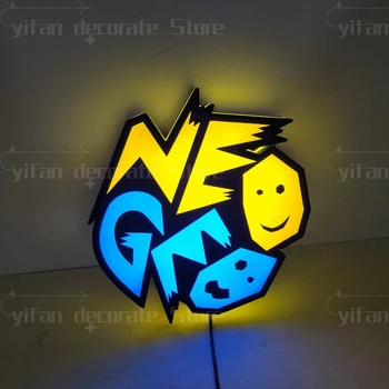 Пользовательская игра, Логотип Neo Geo, светодиодный ночник, 3D печать, Настольная комната, Лайтбокс, Декор стен, Лучший подарок для детей, Знаки RGB