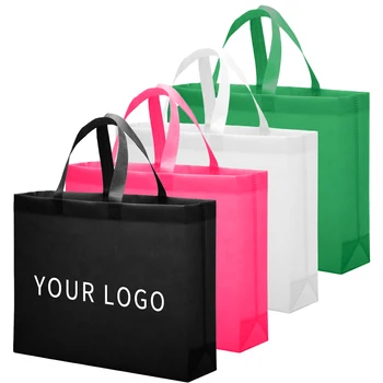 Нетканая сумка-тоут, хозяйственная сумка для продвижения и рекламы 10/20 шт Оптом, Логотип на заказ / плата за печать не включена