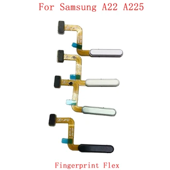 Оригинальная кнопка датчика отпечатков пальцев Гибкий кабель для Samsung A22 4G A225 Запчасти для сенсорного сканера