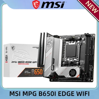 MSI MPG B650I EDGE WIFI Разъем DDR5 AM5 ITX AMD B650 Компьютерное оборудование и программное обеспечение Материнская плата игрового ПК
