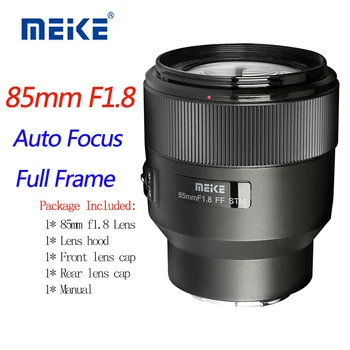 Полнокадровый объектив Meike 85mm F1.8 с автоматической фокусировкой STM для камер Sony E Nikon Z Canon RF Fuji XF Mount