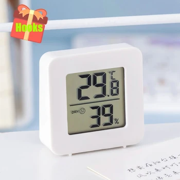 Мини-ЖК-цифровой термометр и измеритель влажности, Гигрометр, датчик температуры в помещении, Метеостанция