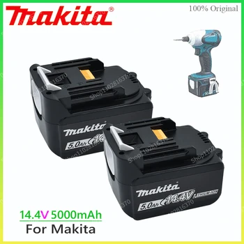 Оригинальный Литий-ионный Аккумулятор Makita 5000 мАч 14,4 В Для Электроинструментов Makita 14 В 5.0Ah Аккумуляторы BL1460 BL1430 1415 194066-1